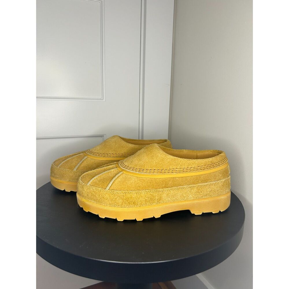 Sorel Ambler Clogs — Mustard/Gold, Size 7 — Authentic Sample Brand NEW